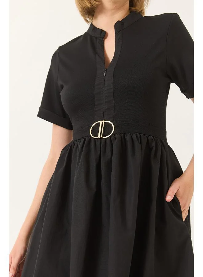 Ginger  Fit and Flare Midi Dress for Women | Best Price UAE