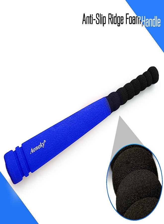 Aoneky Min Foam Baseball Bat and Ball for Toddler - Indoor Soft Super Safe T Ball Bat Toys Set for Kids Age 2 Years Old, Best Gift for Children, 16.5 inch (Blue) - Image 4