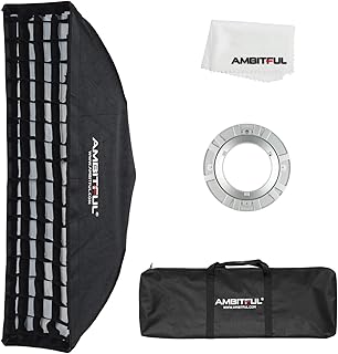 AMBITFUL AMBITFUL Softbox Strip FW22x90/9'x 35' Honeycomb Grid Bowens softbox, with Honeycomb Grid + Carrying Bag, for Bowens - Image 1