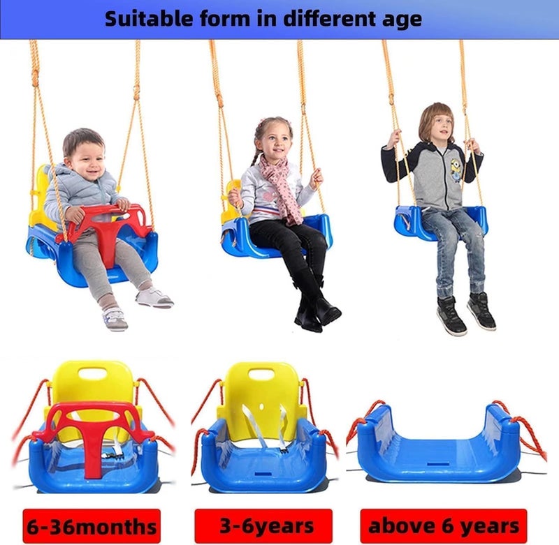 Piccasio ™ Baby Swing Set, Heavy Duty Kids Swing Seat, Folding Metal Stand for Indoor & Outdoor Use, Clear instruction & Easy to Assemble (swing with stand) - Image 2