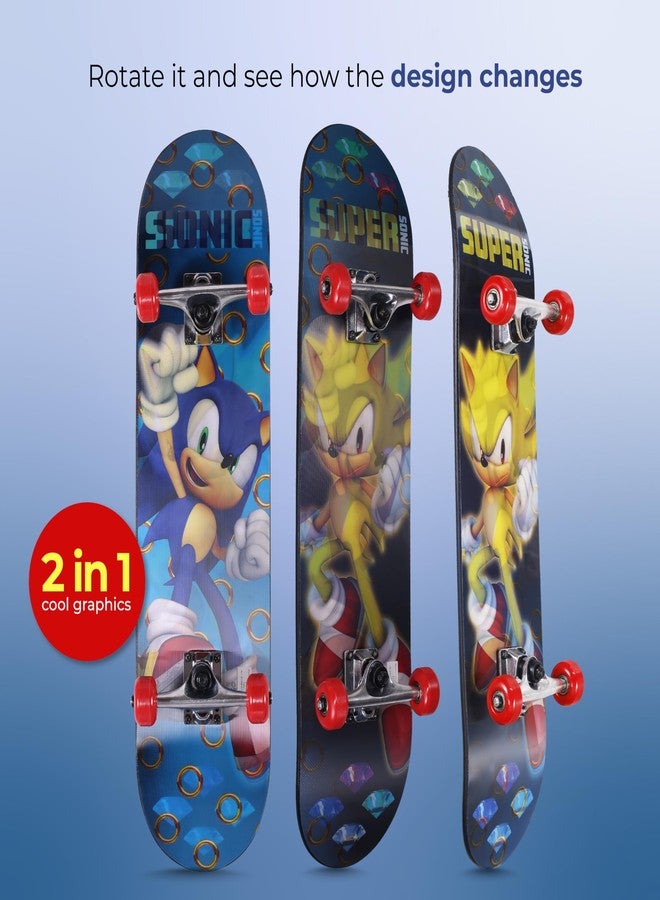 VOYAGER Sonic The Hedgehog - Complete Cruiser Skateboard with Maple Deck and Smooth - Image 4