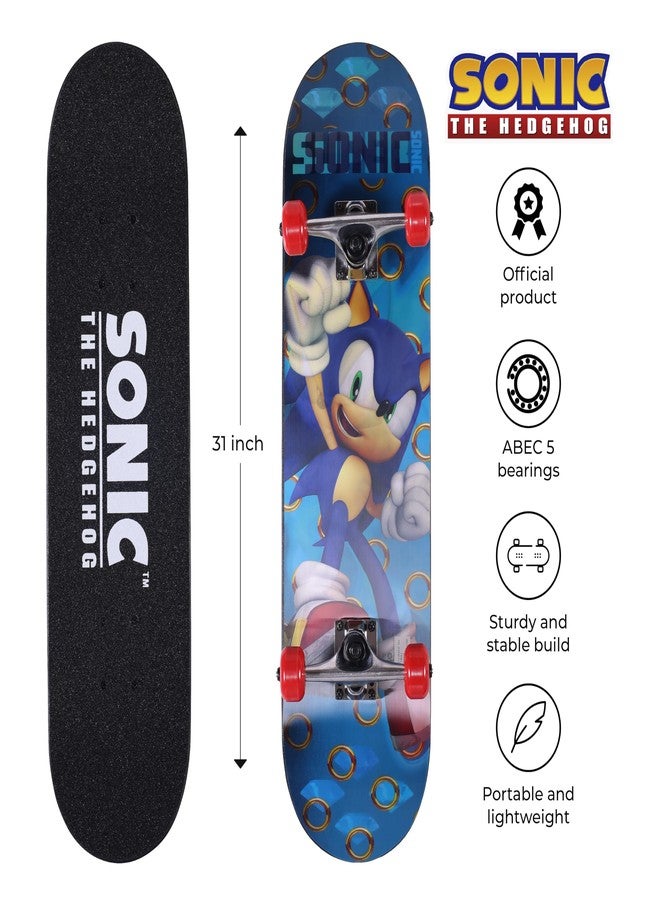 VOYAGER Sonic The Hedgehog - Complete Cruiser Skateboard with Maple Deck and Smooth - Image 3