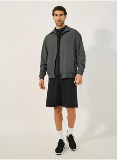 Styli Relaxed Fit High Neck Jacket with Mesh Lining  - Image 2