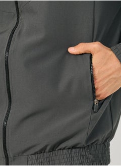 Styli Relaxed Fit High Neck Jacket with Mesh Lining  - Image 3