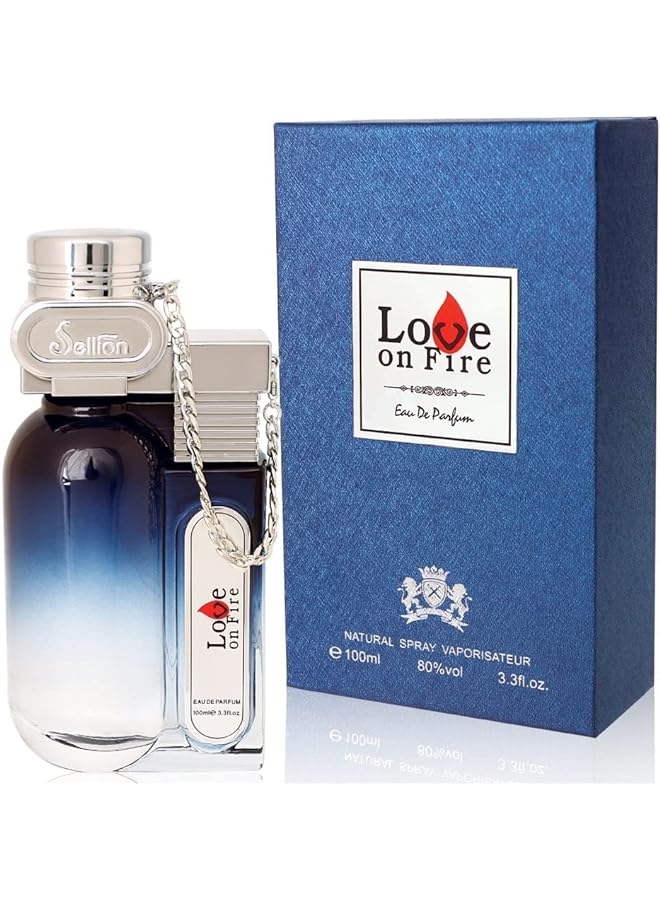 Sellion Love On Fire Blue Eau De Parfum 100Ml For Men.