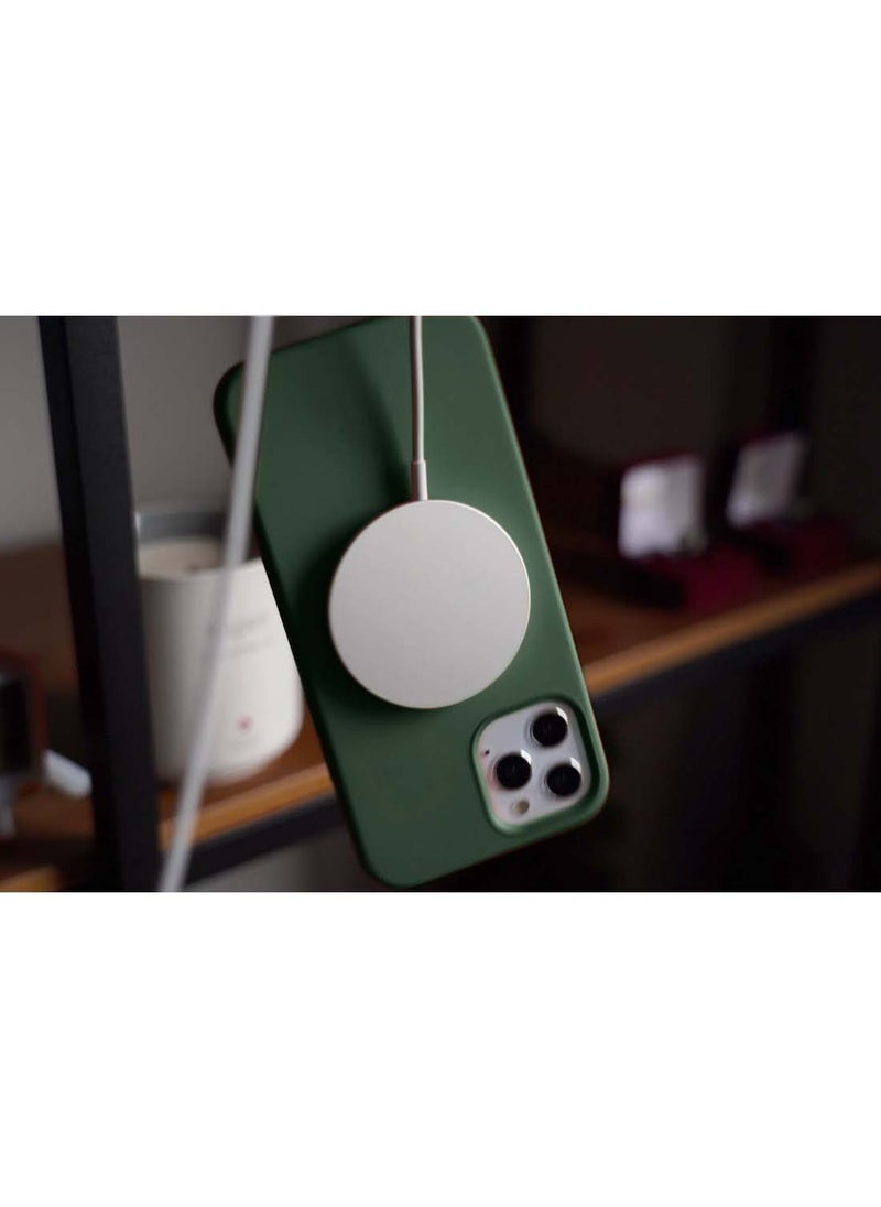 Wtech Apple iPhone 16 Pro Max 2024 Premium Soft Liquid Silicone Case Cover - Dark Green  - Image 5