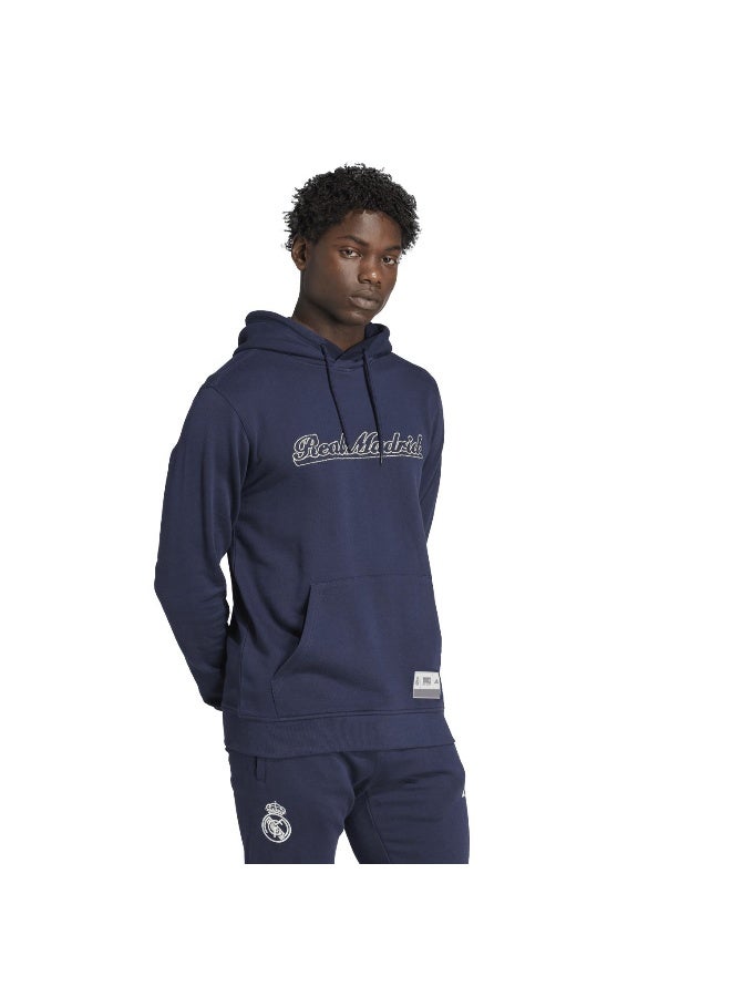 Adidas Real Us Hd Blue Football Sweatshirts For Men XS - Image 4