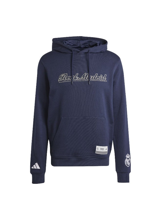 Adidas Real Us Hd Blue Football Sweatshirts For Men XS - Image 1