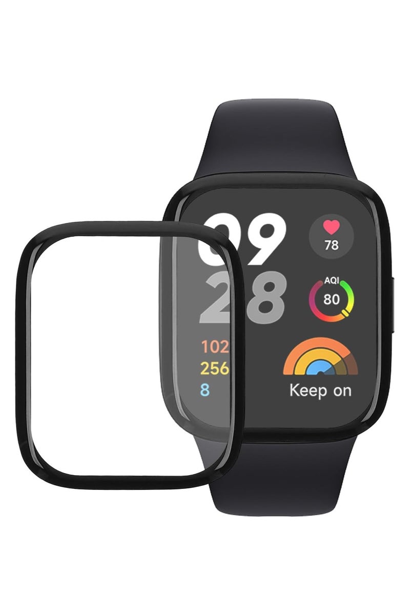 Mobile Screen Protector Compatible with Xiaomi Redmi Watch 3 - 2 x Smart Anti-Fingerprint Transparent Protector - Black AH175
