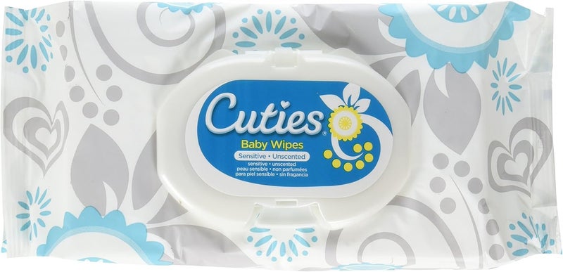 Cuties Premium Baby Wipes Unscented Sensitive Case864 1272s - Image 1