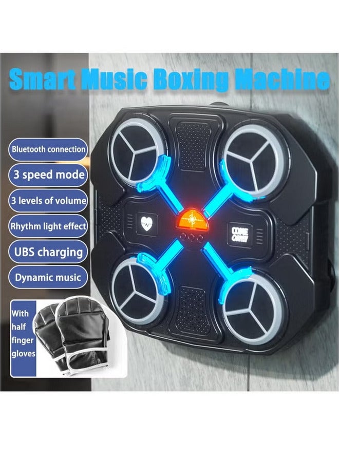 Generic Music Boxing Machine for Adults and Kids Home Wall Mount Music Boxer Electronic Smart Agility Training Boxing Target Pads Boxing Machine for Improving Fight Reaction - Image 2