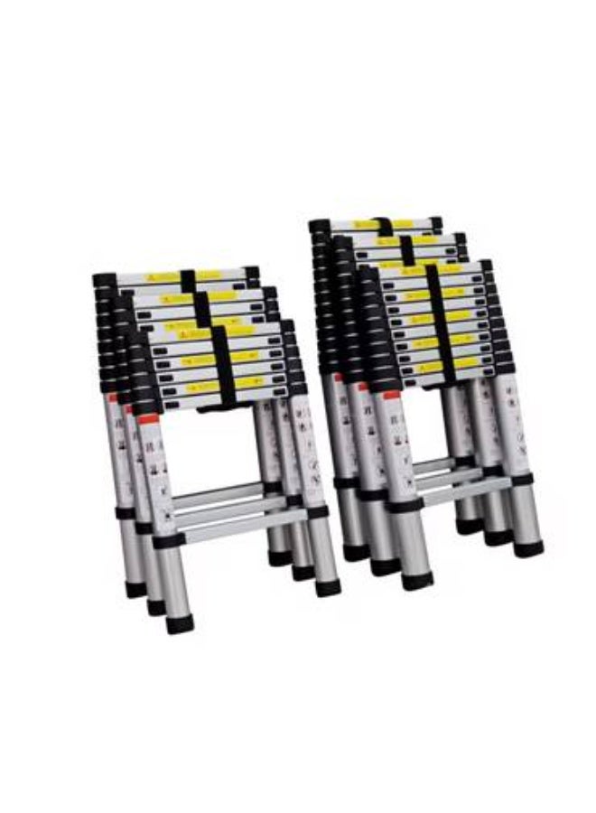 3.20M Telescopic Aluminum Extension Ladder Foldable Portable 150kg Load Capacity - Image 3