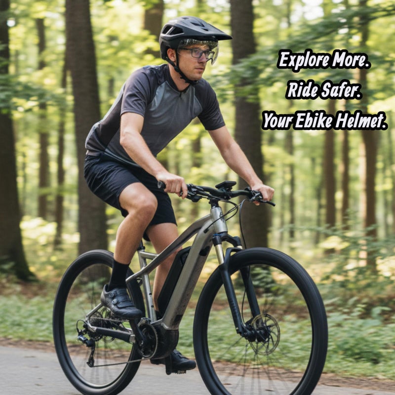 BATFOX Mountain Bike Helmet for Men Women,MTB Bicycle Cycling E-Bike Helmet for Adults Fit(52-60CM) (W/Goggles-Glossy Khaki, L(56-60CM)) - Image 3