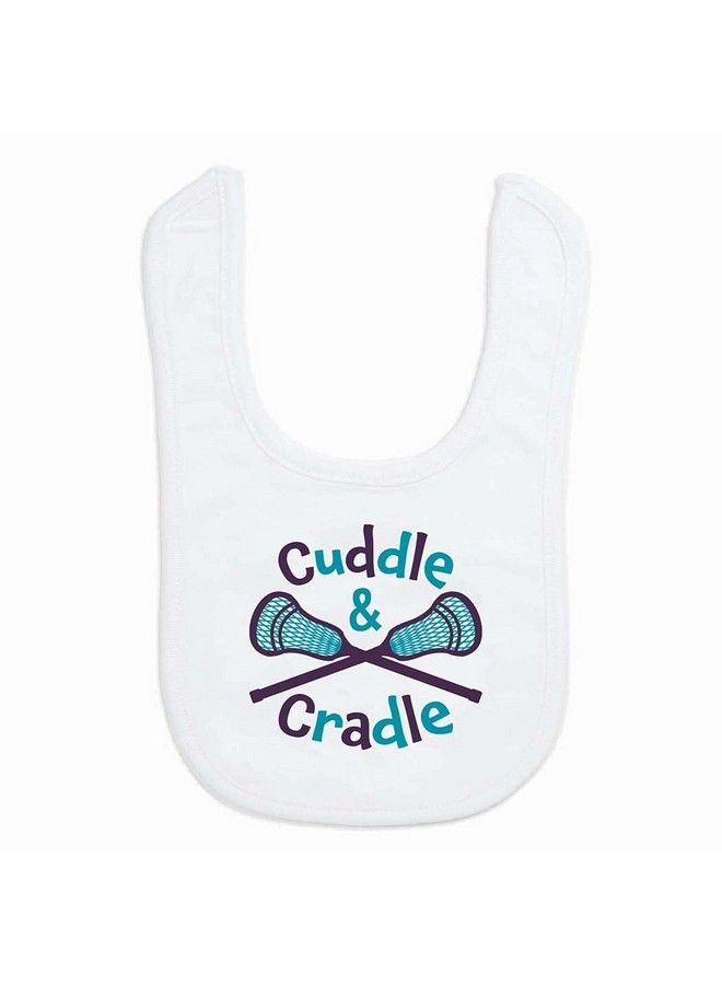 ChalkTalkSPORTS Lacrosse Baby & Infant Bib ; Cuddle & Cradle ; Soft Microfiber Bib - Image 1