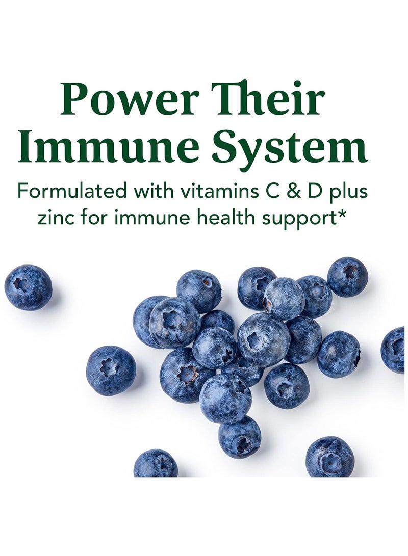 MegaFood KIDS Multivitamin - Supports brain, immune, and bone health Formulated with choline- Berrylicious Flavor Supplement- 60 Gummies 30 Servings - Image 4