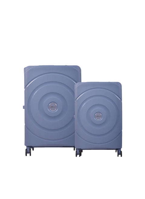 CIRCURITY 2Piece SET (55cm Cabin +77cm Large) TSA Grey-HARD SPINNER
