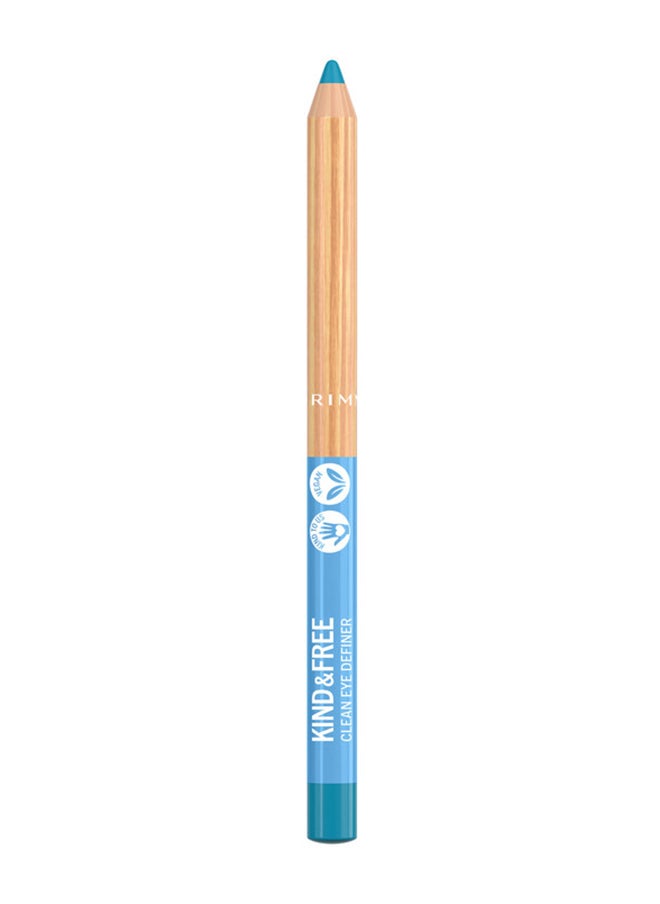 RIMMEL LONDON Kind & Free Clean Eyeliner Pencil - 006 - Anime Blue, 1.1g  - Image 1