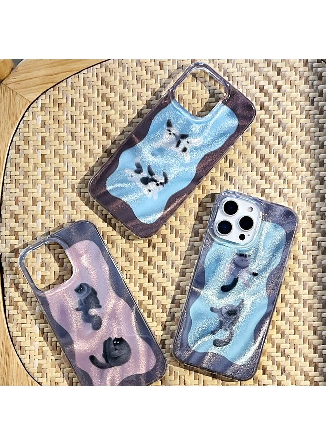 S-TOP Case For iPhone 14 Pro Double Layer IMD Pattern TPU Phone Case - Image 2