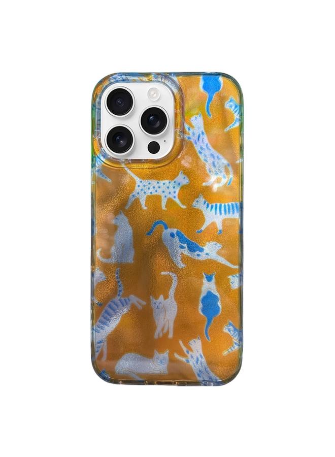 S-TOP Case For iPhone 14 Pro Double Layer IMD Pattern TPU Phone Case - Image 1