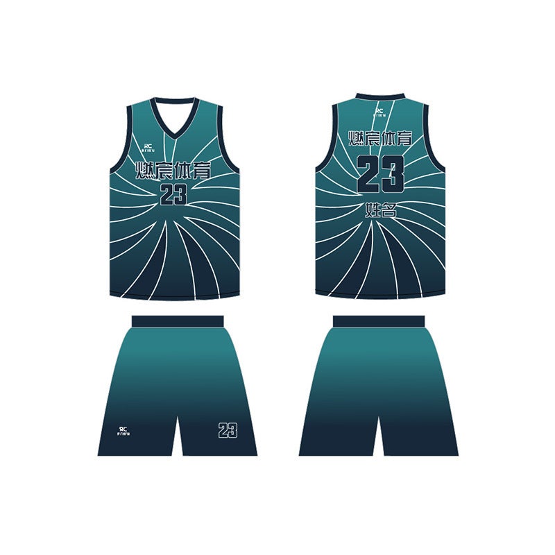 Children'S Basketball Uniforms Printed Men'S Sports Game Uniforms Cost-Effective Group Purchase Training Camp Uniforms Quick-Drying Breathable Jerseys - Image 1