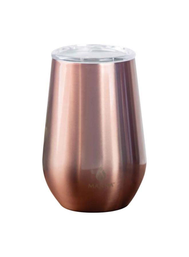 MANNA Stainless Steel Insulated Durable Tumbler with Sliding Lid Rose Gold 355ml  - Image 2