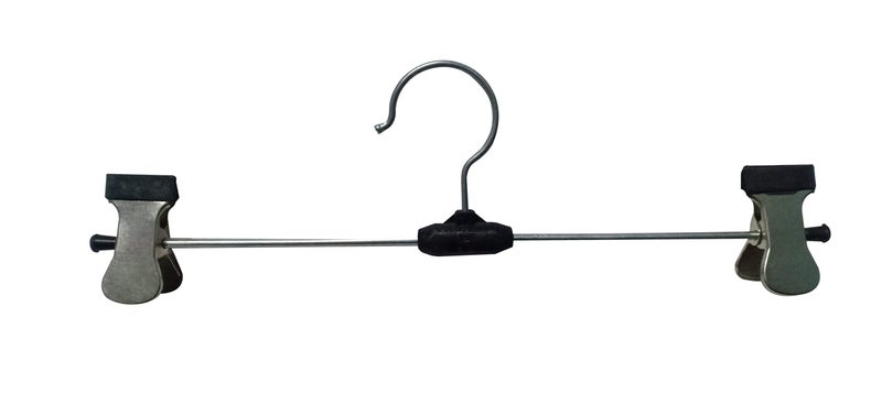 Vrct Heavy Stainless Steel Cloth Hangers with Clips - 24 Pieces - Image 3