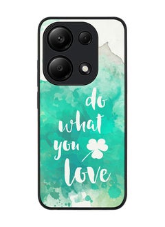 Stylizedd Rugged Black Edge Case for Xiaomi Redmi Note 13 Pro 4G / Xiaomi Poco M6 Pro 4G, Slim fit Case Thin Cover -  Do what you love  - Image 1