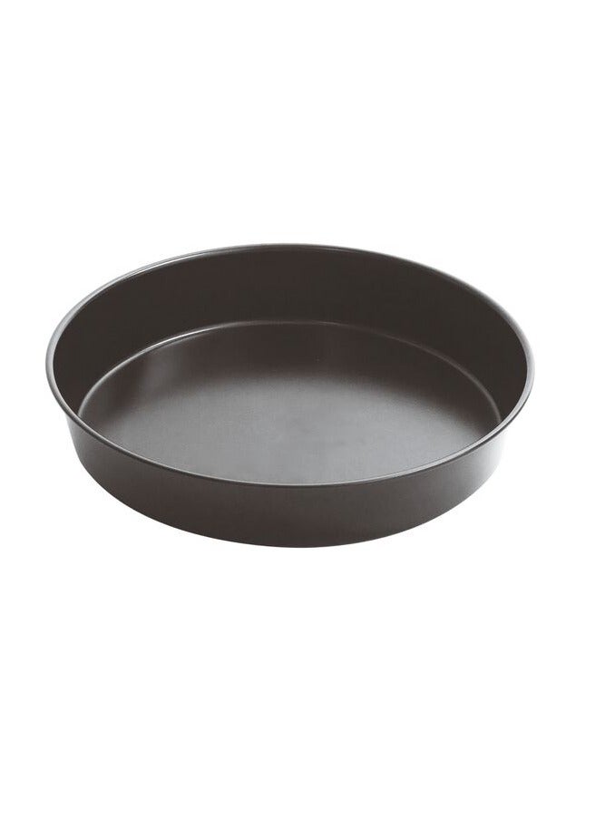 Paderno Dark Grey Steel, Mold Tin 28cm Ø, 5cm H. Non-stick coating PFOA free. Heat resistant up to 230°C. Oven safe. Italy