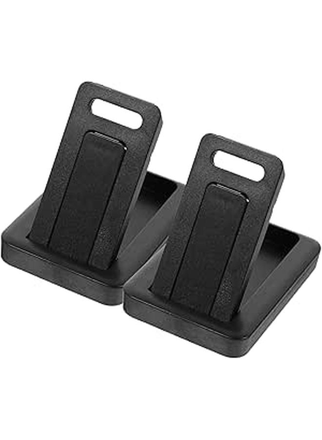 Foldable Adjustable Laptop Cooling Stand Portable Riser with Ventilation Black - Image 1