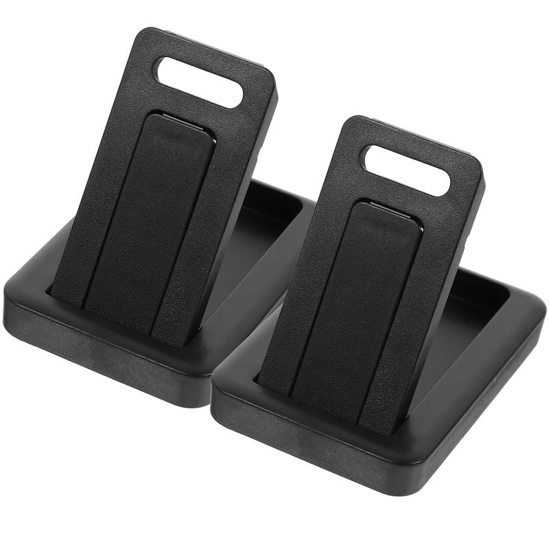 Foldable Adjustable Laptop Cooling Stand Portable Riser with Ventilation Black - Image 2