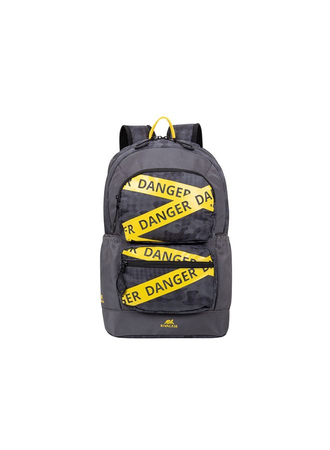 RivaCase 5421 Grey Camo Urban Backpack 14L - Image 2