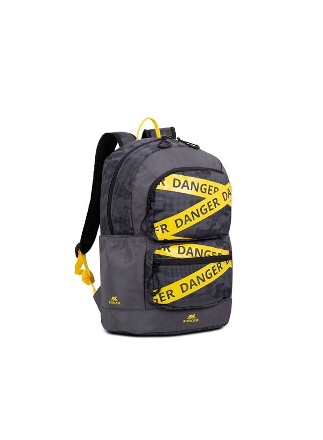 RivaCase 5421 Grey Camo Urban Backpack 14L - Image 1