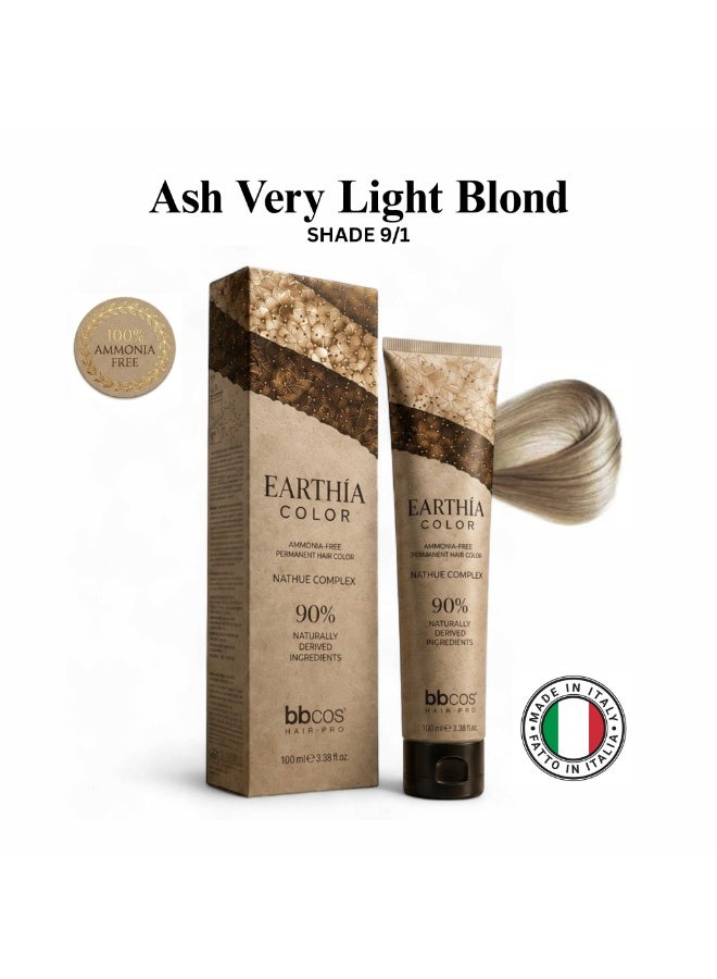 bbcos Earthia Hair Color 100ml 9.1 - Image 1