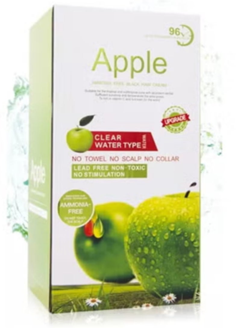 ابل  صبغة فاكهة التفاح خالية من الأمونيا 96 مستخلص كريم أسود 500+500مل - Image 1