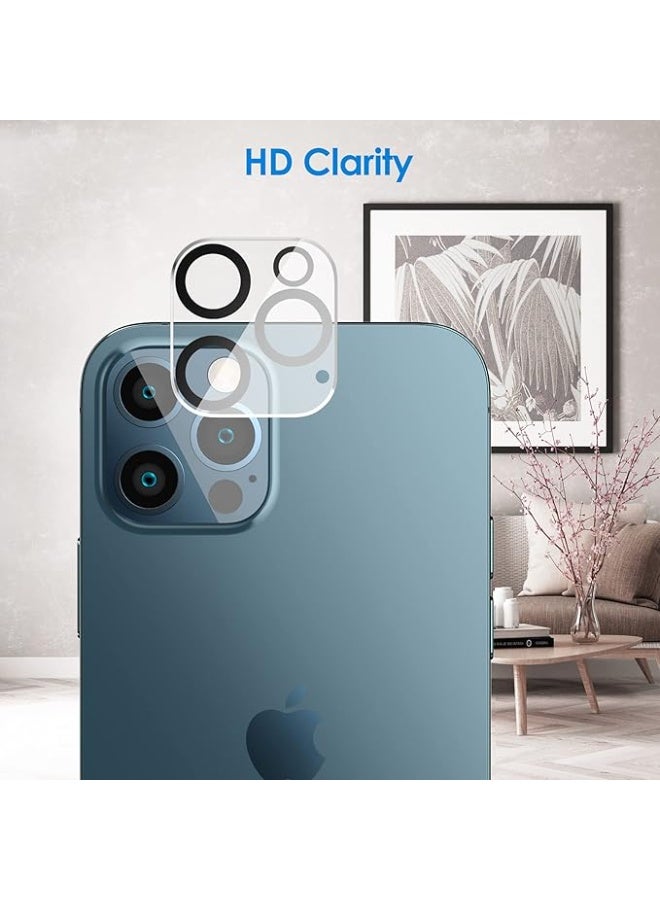 Jetech G-Tech screen protector and camera lens protector compatible with iPhone 12 Pro Max 6.7-inch, tempered glass layer, 2 per pack, clear - Image 5