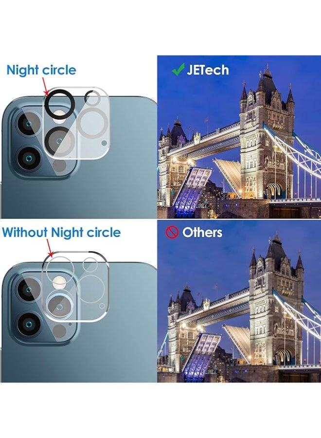 Jetech G-Tech screen protector and camera lens protector compatible with iPhone 12 Pro Max 6.7-inch, tempered glass layer, 2 per pack, clear - Image 4