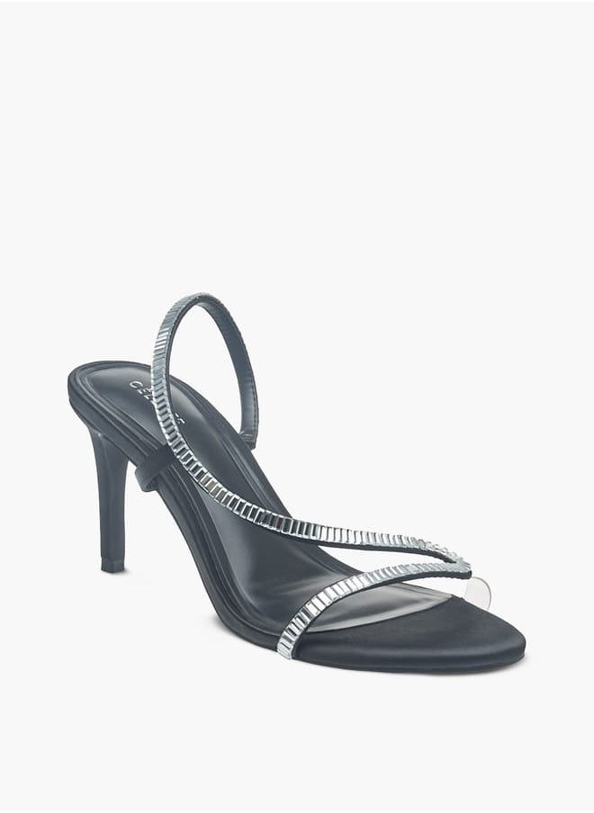 Celeste Womens Embellished Slip-On Sandals With Stiletto Heels  - Image 1