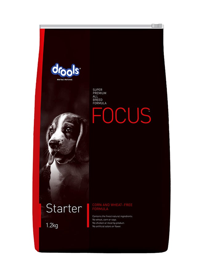 Drools Focus Premiun Starter Dry Dog Food  Chicken 1.2Kg - Image 1