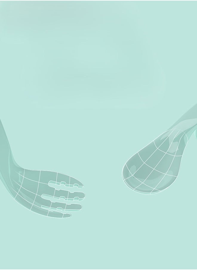 kiddoz Baby Training Fork Spoon Set -  Curved Shape  - Image 4