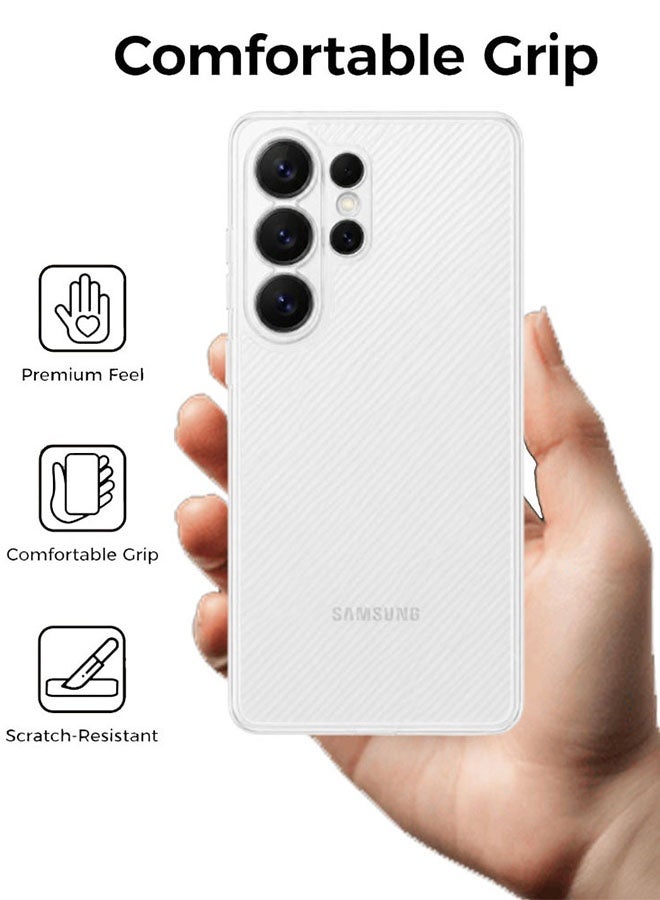 Air Skin Line for Galaxy S26 Ultra Case Design Back Cover Sturdy Durable Ultra-Thin Case Drop Protection Cover Clear - White - Image 5