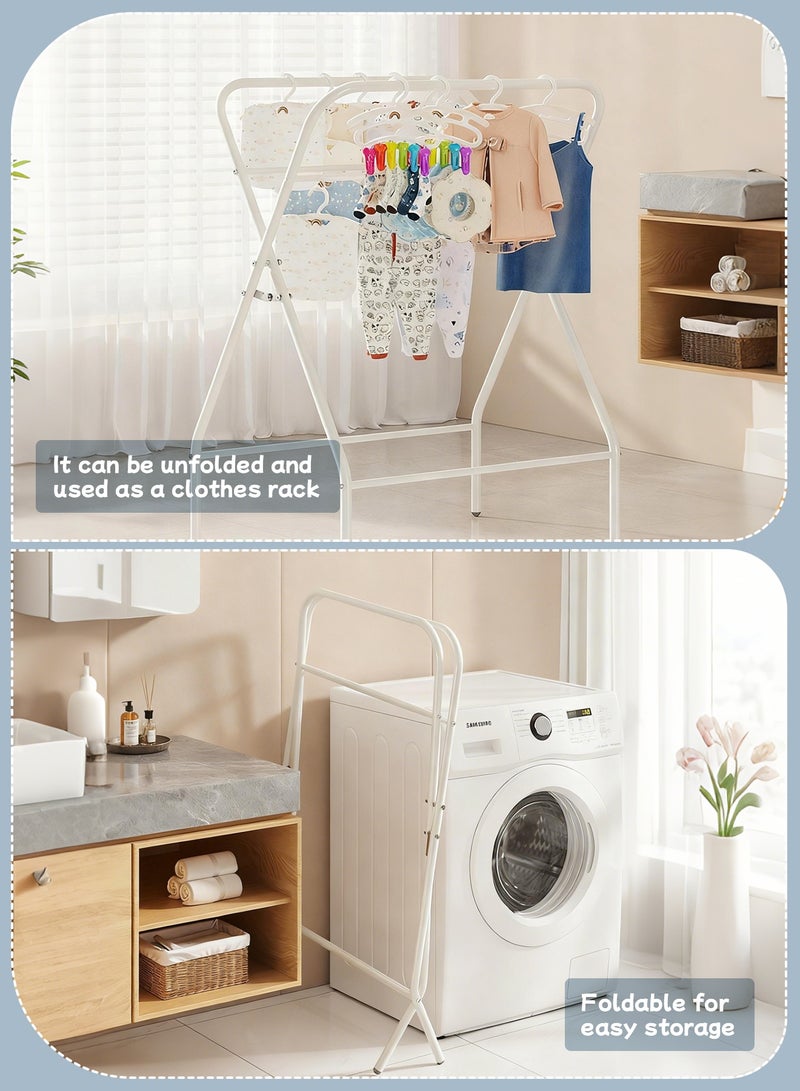 HomKawt Baby Bath Tub with Stand, Baby Bath tub Foldable, Movable Foldable Collapsable Heightened Baby Basin Infant Shower Bathtub with Stand - Image 3