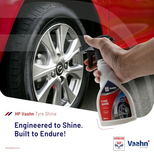 HP Vaahn Tyre Shine - 250 ml | Tyre Shiner for Car | Deep Gloss Finish | Long-Lasting Wet Look | UV Protection for Tyres | Tire Polish Spray for Car Detailing & Maintenance - Image 2