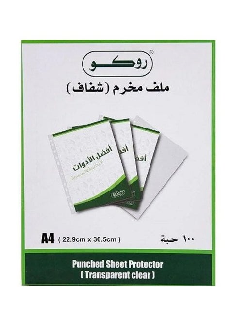 A4 Topload Opening File Pocket Clear