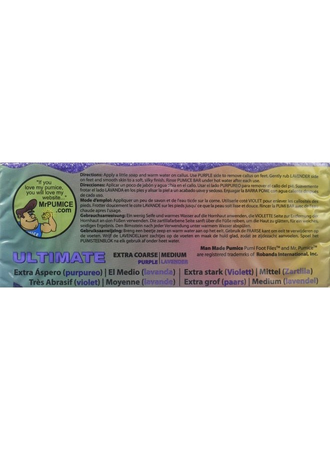 Mr. Pumice PUMI Bar Ultimate Coarse/Purple Medium/Lavender 1 Pumice Bar - Image 2