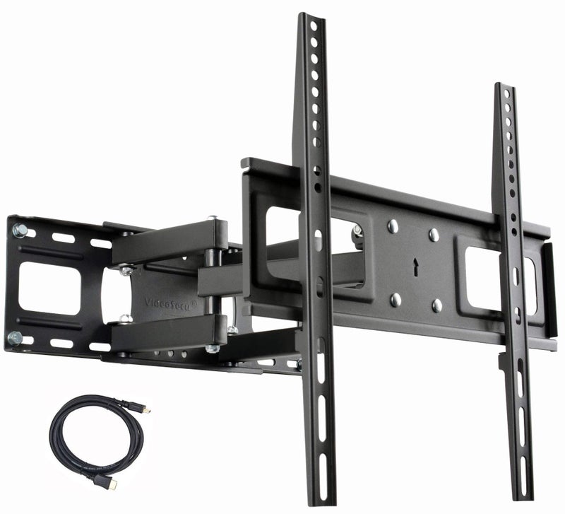 VideoSecu MW340B2 TV Wall Mount Bracket for Most 32-65 Inch LED, LCD, OLED, UHD Plasma Flat Screen TV, with Full Motion Tilt Swivel Articulating Dual Arms 14" Extend,400x400mm,100 LBS WR9 - Image 1