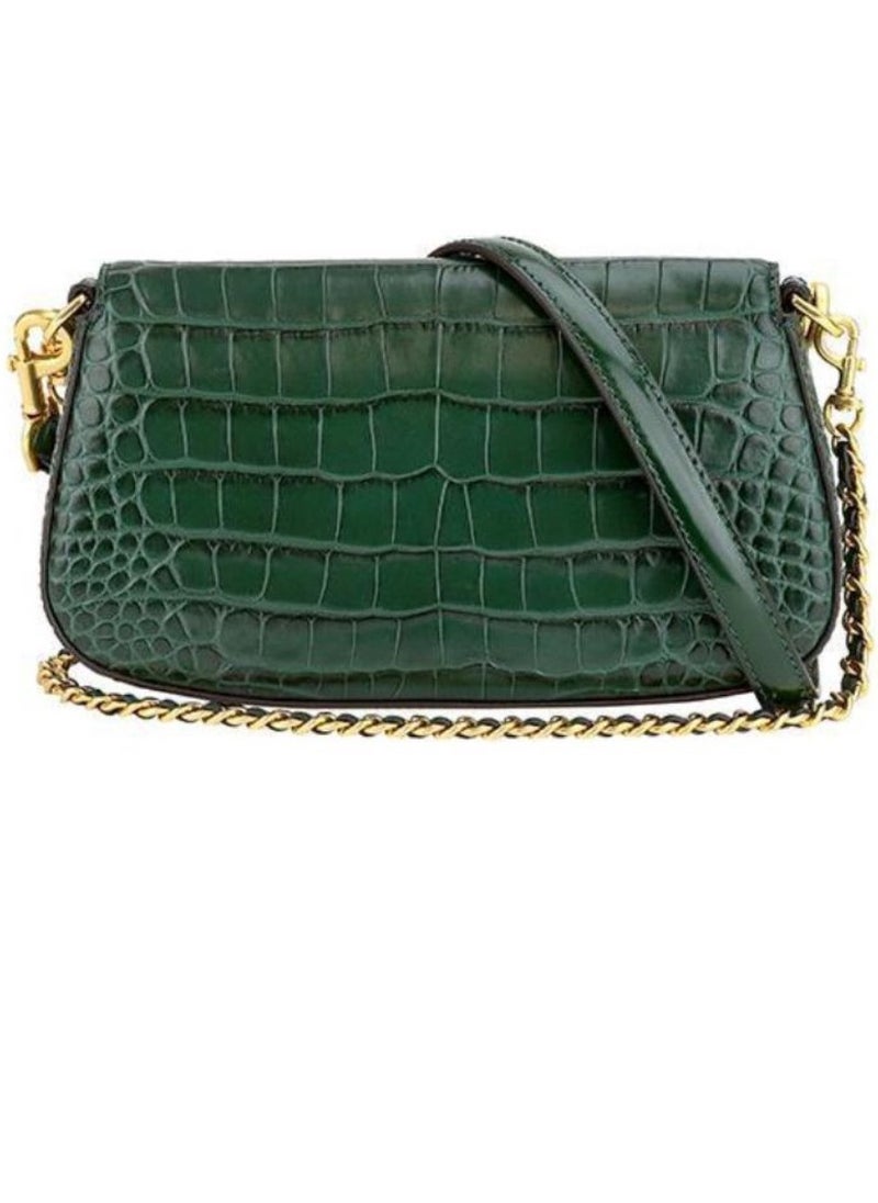 Dark Green Embossed cross-body bag with 2 shoulder straps - pzsku/Z984221F3AFE81B1A3E40Z/45/_/1730707890/ee455dbd-f5ce-4703-aa02-4f0354bf4535