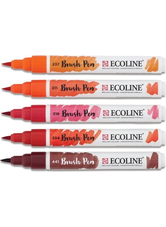 Ecoline Brush Pen 5 Color Set Red - pzsku/Z9842239DF439A7E74CF1Z/45/_/1729203295/b93c92a3-12d4-4ebc-a511-2145465d0088