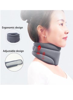 Excefore Cervicorrect Neck Brace for Snoring Relief - 2024 Upgraded, Healthy Lab Co - Cervical Collar, Soft Foam, Neck Pain Support, Wrap & Stabilize - Men, Women (Black)  - Image 3