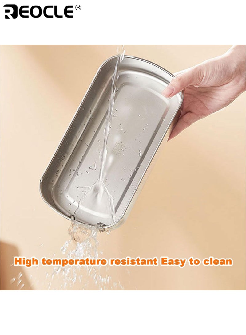 REOCLE Electric Lunch Box with Efficient Heating and Portable Design Stainless Steel Food Warmer for Student School Campus Use - Image 5