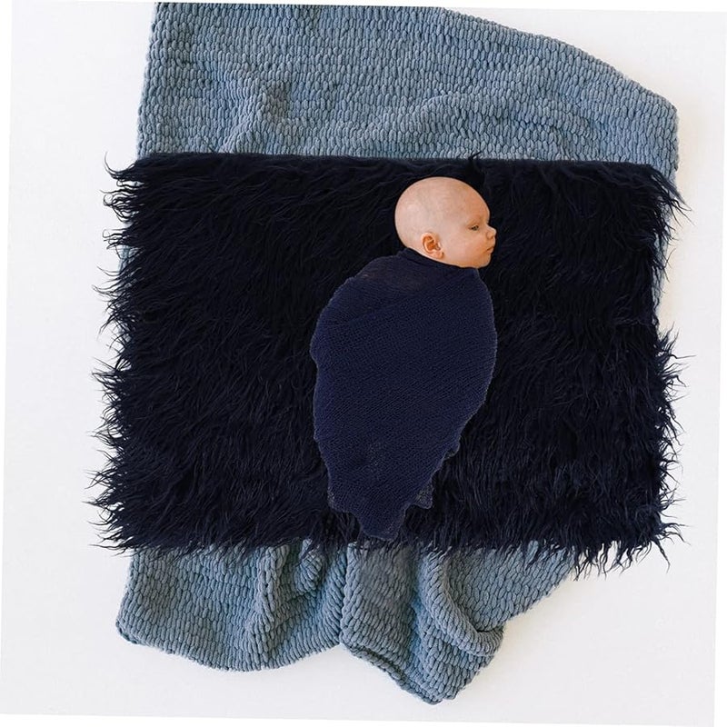 Newborn Photography Props Swaddle Wrap Headband Blanket Set for Boys - Image 3